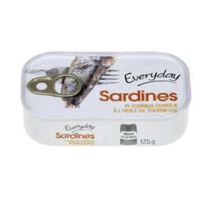 Everyday sardines in sunflower oil 125g