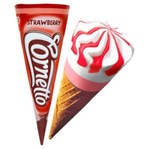 Strawberry cornetto